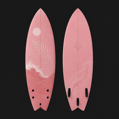 Sunset Bloom Twin Fin Surfboard Performance Fish Surfboard
