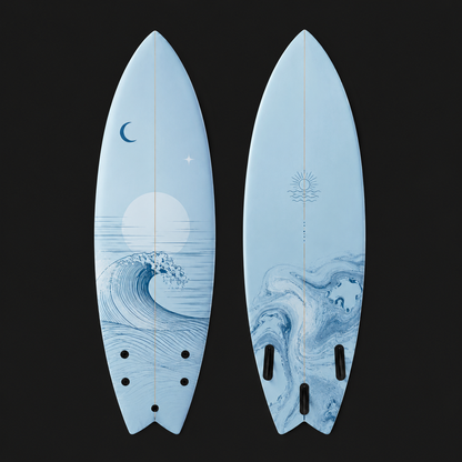Ocean Horizon Twin Fin Surfboard Performance Fish Surfboard