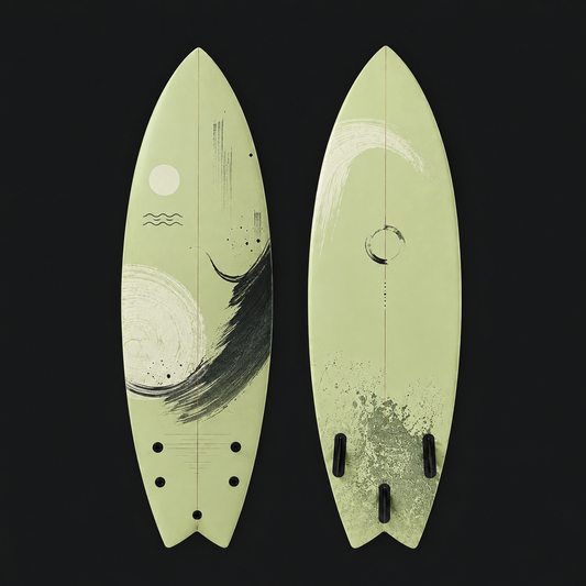 Coastal Sage Twin Fin Surfboard Performance Fish Surfboard
