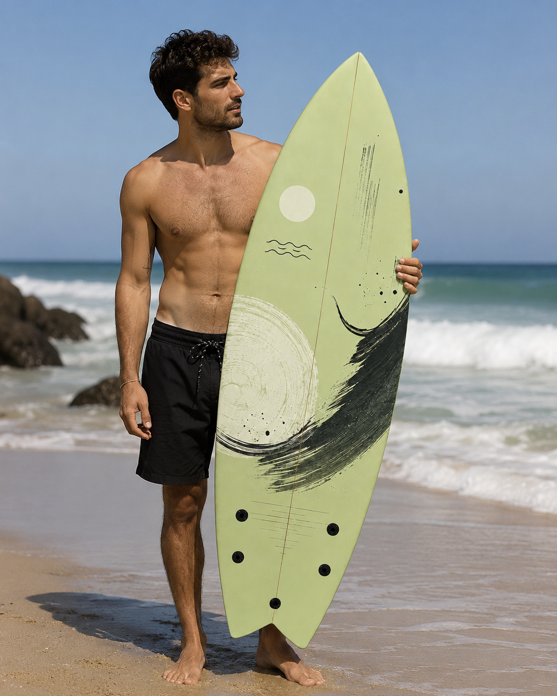 Coastal Sage Twin Fin Surfboard Performance Fish Surfboard